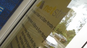 Netstrata door sign