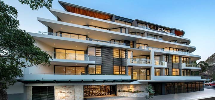 Modern strata building in Sydney