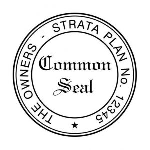 Strata common seal stamp