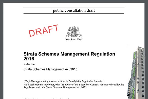 Strata reform draft doc 2016